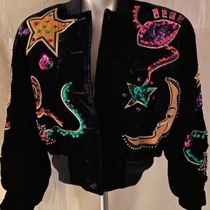 Escada vintage velvet & sequin jacket